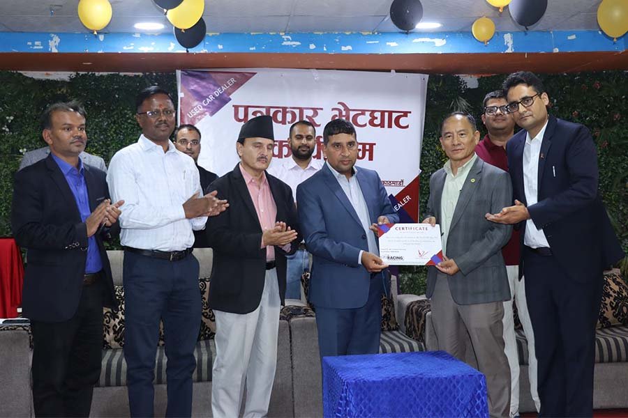 पुराना गाडीहरूको कारोबारमा नयाँ पहल, 'दुर्घटना रहित प्रमाणपत्र'